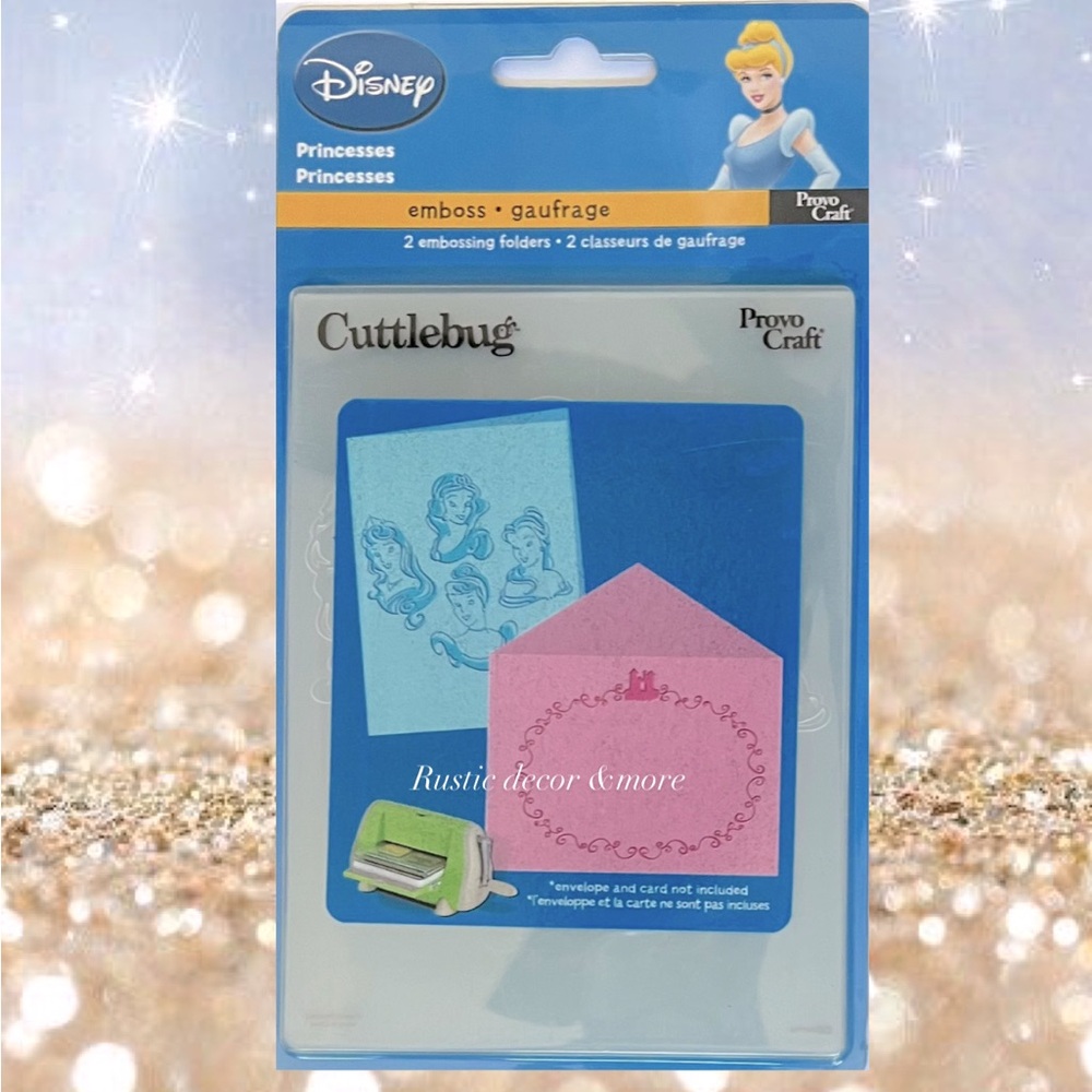 Disney Princesses Cuttlebug 2 Embossing Folders Provo Craft 37-1709